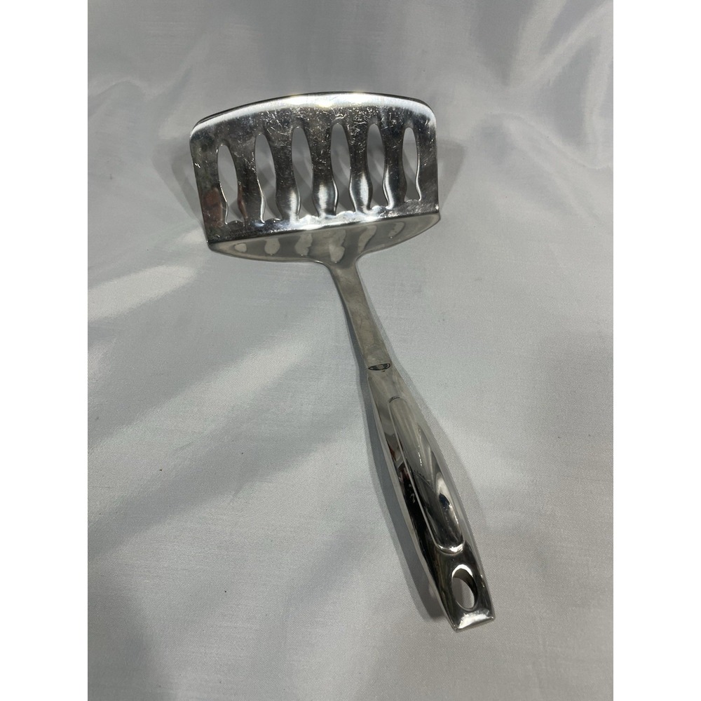 Fish Spatula Wide Stainless Steel Slotted Delicate Items 5.5" wide